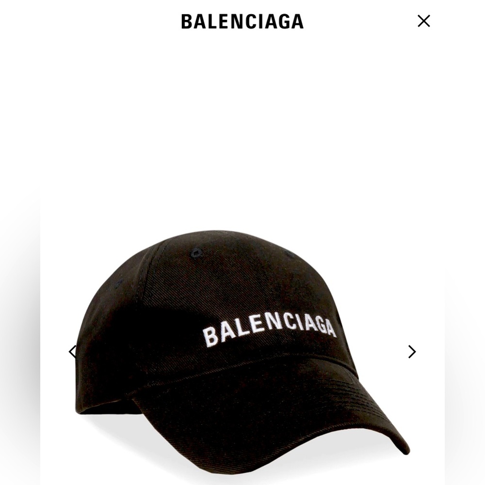 BALENCIAGA BLACK 100% COTTON DAD HAT!!!